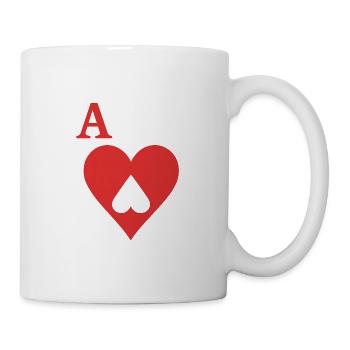 A Coeur et Pique Minimalistisches Rot - Tasse - Weiß - Rechts