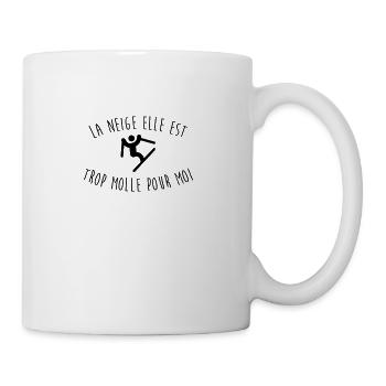 Snow is too soft for me - Mug - white - Right