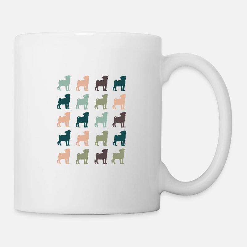 Mops - Tasse - Weiß