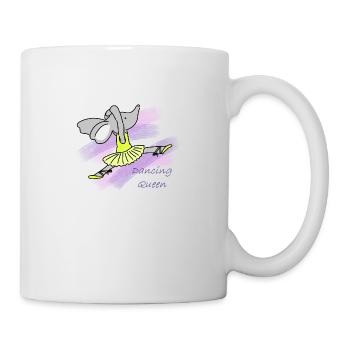 Dancing Queen Elefant Geschenk - Tasse - Weiß - Rechts