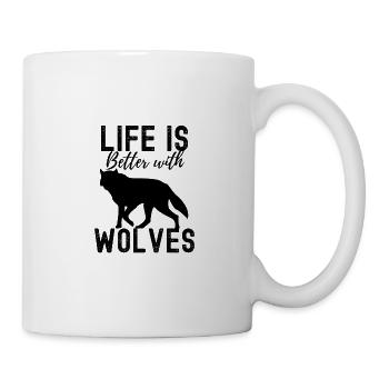 Wolf - Mug blanc - blanc - Droite