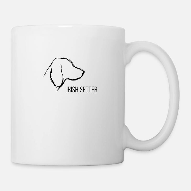 Irish Setter Silhouette Jagen - Tasse - Weiß