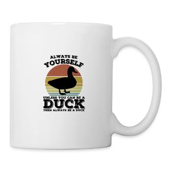 Ente - Tasse - Weiß - Rechts