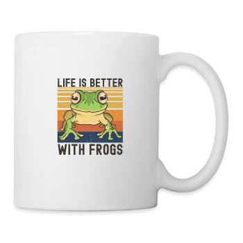 Frosch - Tasse - Weiß - Rechts