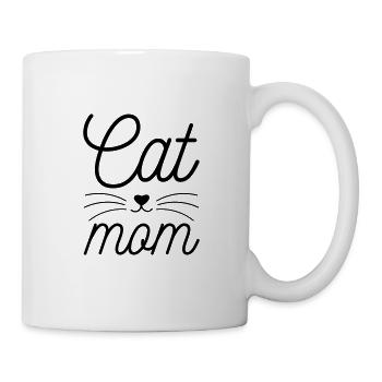 Cat mom - Mug blanc - blanc - Droite