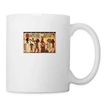Altägyptische Hiroglyphen - Tasse - Weiß - Rechts
