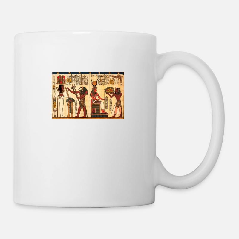 Ancient Egyptian Hiroglyphs - Mug - white