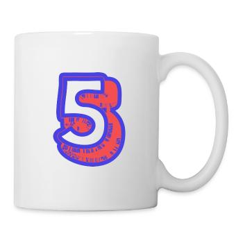 5. 5 YEARS. 5th ANNIVERSARY. 5 YEAR ANNIVERSARY - Mug - white - Right