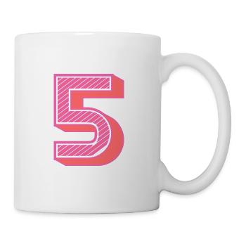 5. 5 YEARS. 5th ANNIVERSARY. 5 YEAR ANNIVERSARY - Mug - white - Right