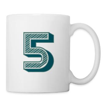 5. 5 YEARS. 5th ANNIVERSARY. 5 YEAR ANNIVERSARY - Mug - white - Right