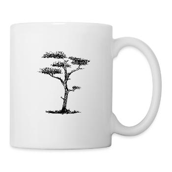 Sandkiefer scribble - Tasse - Weiß - Rechts