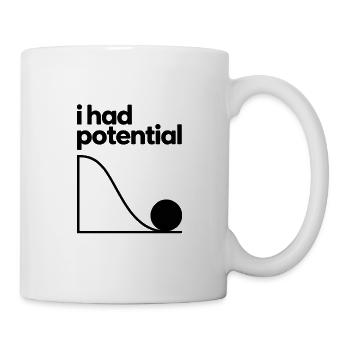 Untapped Potential – Curve Motif, Physics, Humor - Mug - white - Right