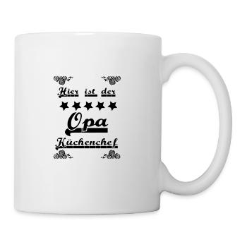 Opa ist Küchenchef - Tasse - Weiß - Rechts