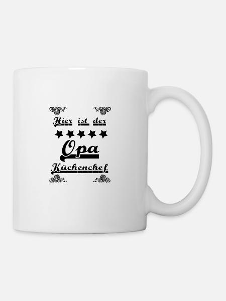 Opa ist Küchenchef - Tasse - Weiß