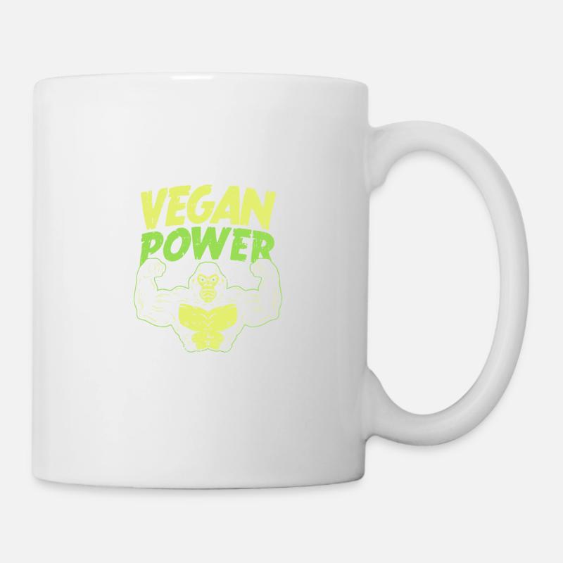 Vegan power - Mug - white