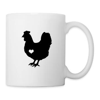Chicken chickens farm animals farmer gift idea - Mug - white - Right