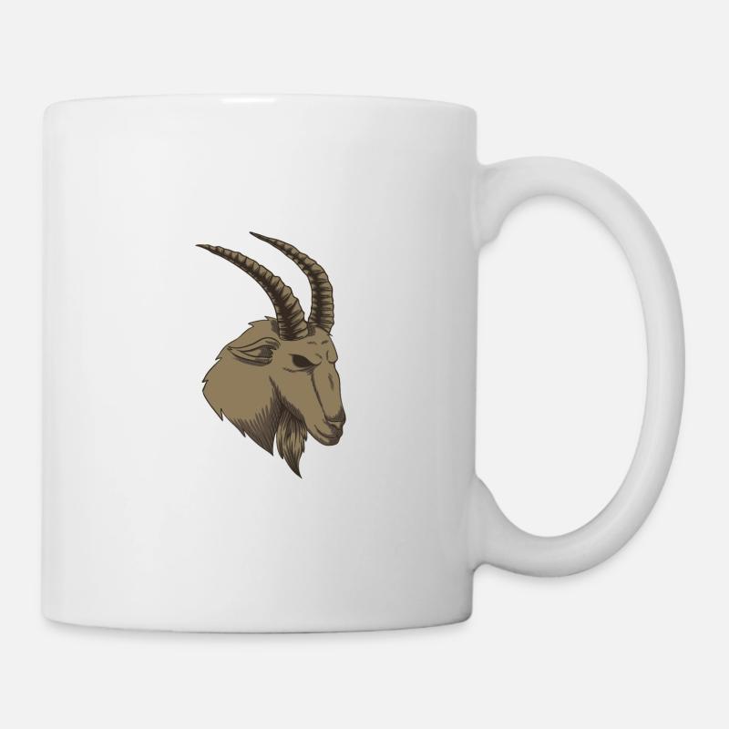 chèvre - Mug blanc - blanc