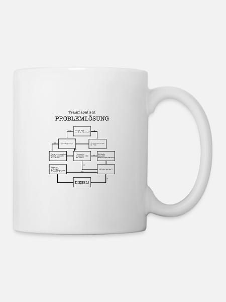 Rettungsdienst Problemlösung Spruch Geschenk - Tasse - Weiß