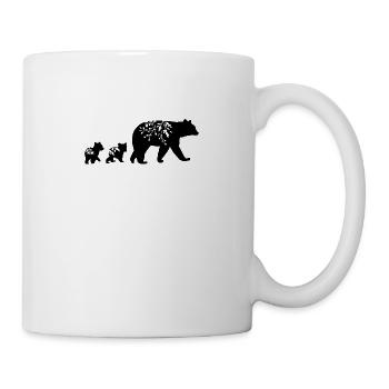 Maman ours papa ours - Mug blanc - blanc - Droite