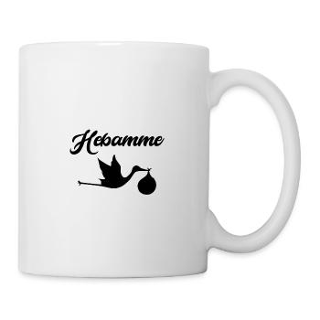 Sage-femme cigogne enfant bébé naissance - Mug blanc - blanc - Droite