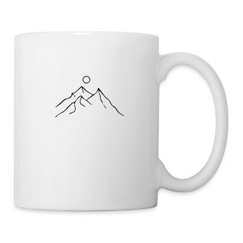 mountains minimal - Mug - white - Right