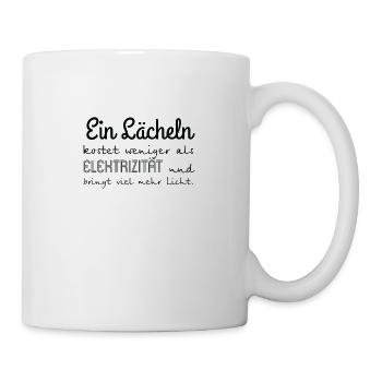 Lächeln - Tasse - Weiß - Rechts