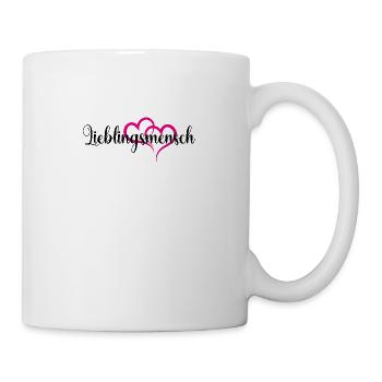 Lieblingsmensch - Tasse - Weiß - Rechts