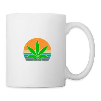 Je suis lapidé pas stupide Marijuana Drôle Weed T-Shirt - Mug blanc - blanc - Droite