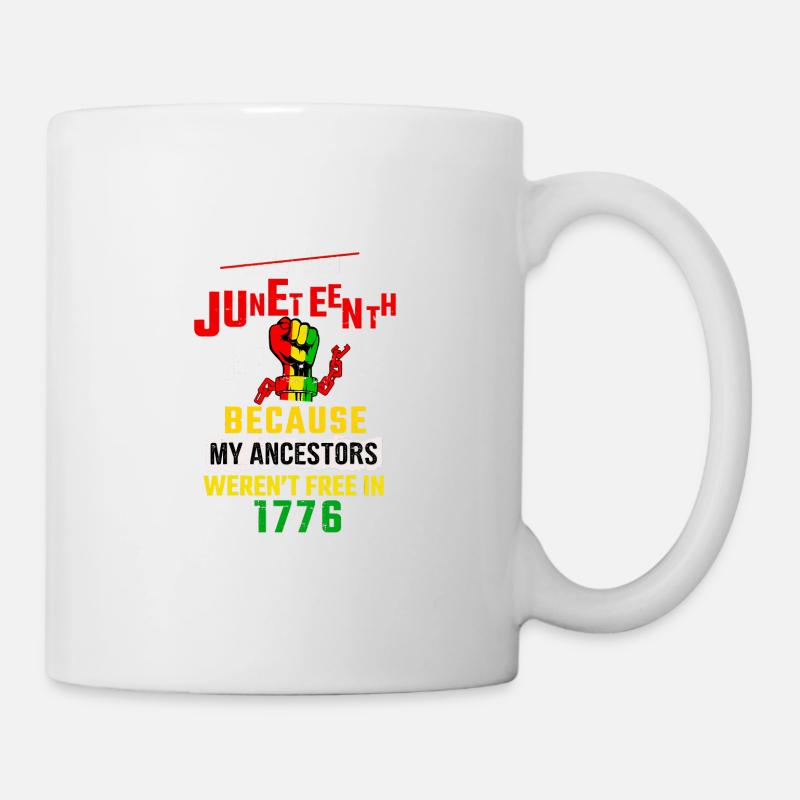 Juneteenth Cadeau de fierté de la Journée de l’histoire des Noirs - Mug blanc - blanc