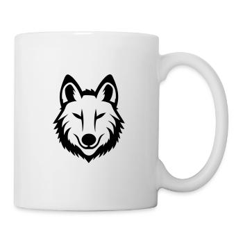 Loup - Mug blanc - blanc - Droite