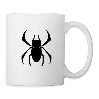 Spinne - Tasse - Weiß - Rechts