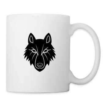 Loup - Mug blanc - blanc - Droite