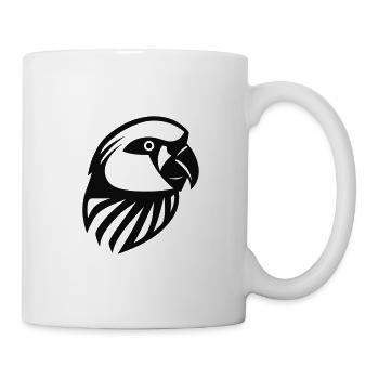 Papagei - Tasse - Weiß - Rechts