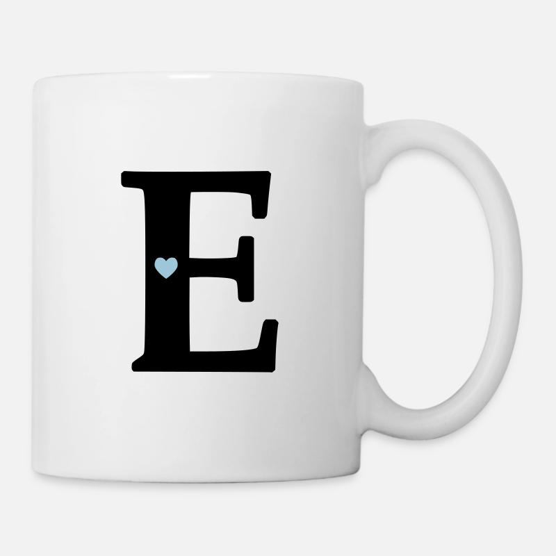 Letter E Initial point - Mug - white