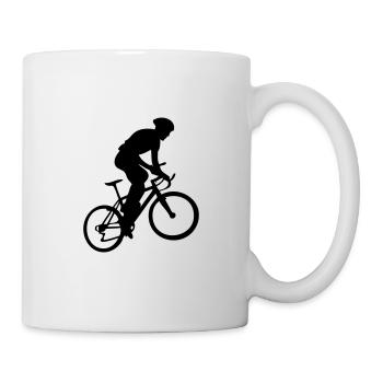Vtt mountain bike - Mug blanc - blanc - Droite