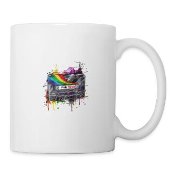 Conception de cassette rétro Pride Tunes - Mug blanc - blanc - Droite
