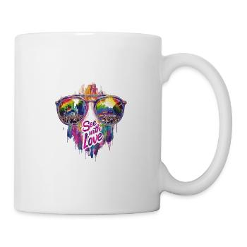 See With Love Vibrant Equality Design - Tasse - Weiß - Rechts