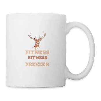 Antler Hunting I'm Into Fitness Fitness Deer In - Tasse - Weiß - Rechts