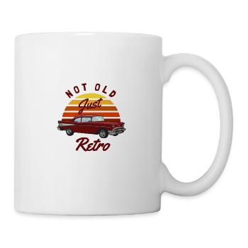Not Old Just Retro Vintage Car Sunset - Tasse - Weiß - Rechts