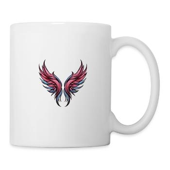 Flügel Symbolik - Tasse - Weiß - Rechts