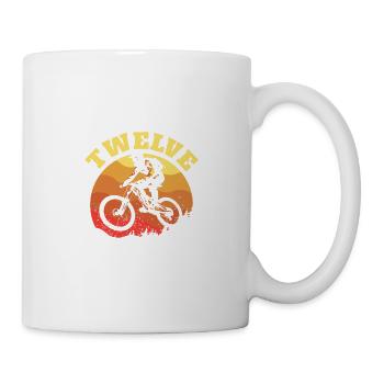 Turning 12 VTT Thème BMX Lover 12ème - Mug blanc - blanc - Droite