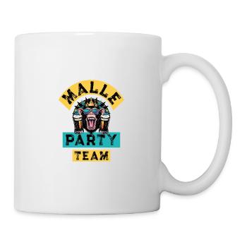 Malle Party Team - Tasse - Weiß - Rechts