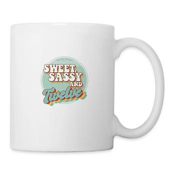 Sweet Sassy and 12 12th Birthday Party Celebrant - Tasse - Weiß - Rechts