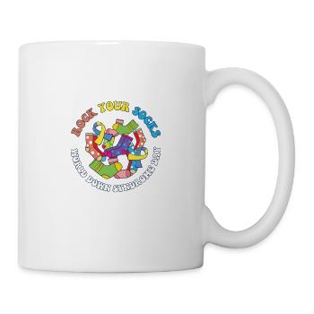 Down Syndrome Awareness Rock Your Socks Trisomy 21 - Tasse - Weiß - Rechts