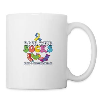 Rock Your Socks Down Syndrome Awareness Trisomy 21 - Tasse - Weiß - Rechts