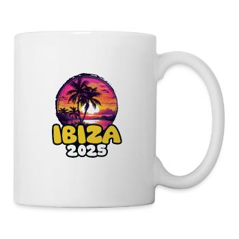 Ibiza 2025 Palm Trees Colorful - Mug - white - Right