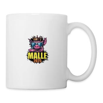 Malle 2025 Cochon - Mug blanc - blanc - Droite