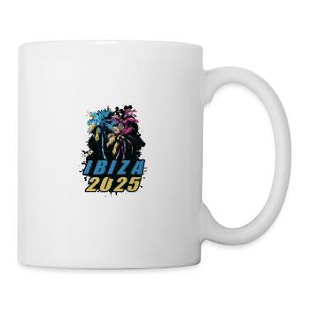 Ibiza 2025 Holiday Palm Trees Colorful - Mug - white - Right