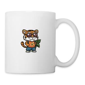 Tiger Comic Vacation - Mug - white - Right