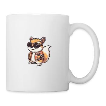 Squirrel Comic Holiday - Mug blanc - blanc - Droite